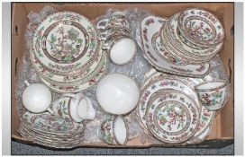 Collection of Indian Tree Pottery, Includes Plates, Cups, Jugs etc.