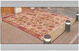 Large Carpet with Floral Decorations