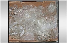 Box of Assorted Glass Ware, mainly comprising of assorted drinking glasses.