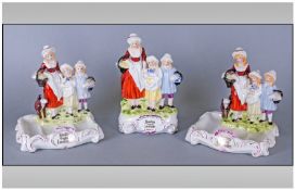 Three Yardley English Lavender Figures, 2 soap dishes plus one other. (3 in total)
