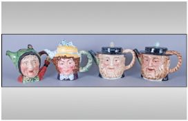 Beswick Vintage Character Teapots 4 in total. 1. Dolly Varden, model number 1203, 6.25`` in height,