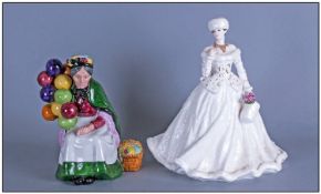 Two Porcelain Figures 1. Coalport `New Years Promise` Limited edition 10.75 inches in height. 2.The