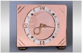 Art Deco Clock, in working order, 6.5`` in height, 7`` in width.