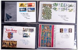 A Fine Collection Of Over 130 First Day Covers in two fine albums. There are some fine definitive