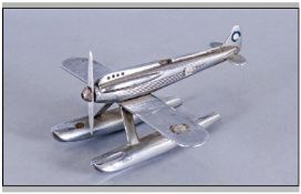 Aviation/Motoring Interest Poss Super Marine S Type Chrome Plated Car Mascot Modelled On The