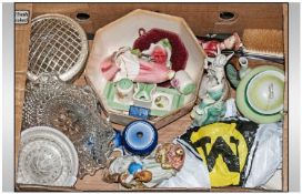 Box of Assorted Collectables and Ceramics.