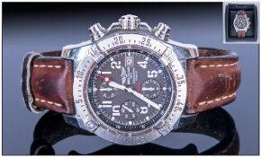 Gents Breitling Avenger Skyland Watch, Model A13380, 45mm Steel Case, Black Arabic Dial, Automatic