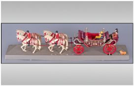 Corgi Silver Jubilee Horse and Carriage with Horsemen. Four Horses and Two Horsemen.