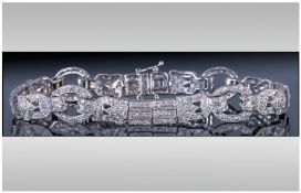 Art Deco Diamond Set Bracelet.