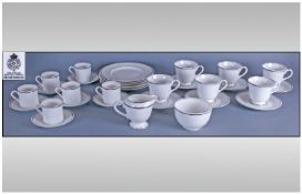 Royal Doulton Part Dinner Set comprising milk jug, sugar bowl, 6 side plates, 6 ups and saucers and