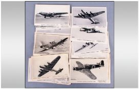 42 Aircraft Recognition Real Photographic Postcards By Valentine.
