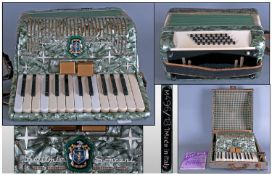 Settimio Soprano Accordian, Italian made, original case. With instruction booklet.