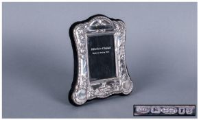 Modern Silver Shaped Childrens Silver Photo Frame Hallmark Birmingham 1999. 5`` in height. As new