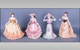 Selection Of Four Coalport Ladies `Beaumond Molly` `Beaumond Rose`, `Beaumond` Jo` & `Beaumond