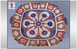 WITHDRAWN   Royal Crown Derby Fine Imari Patterned Shallow Dish. Date 1931. Diameter 10.75 inches.