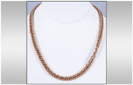 A 9ct Gold Deluxe Necklace with superior bolt & clasp. Fully Hallmarked. 18`` in length. 31.3grams.