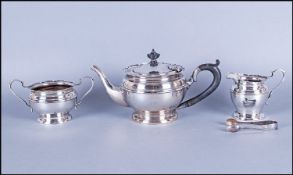 Mappin & Webb Silver Three Piece Tea Service Hallmark Birmingham 1925. 20ozs. 14 grams.