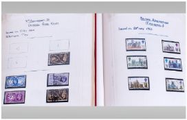 Two Loose Leaf Stamp Albums With GB Stamps going back to 1930`s.