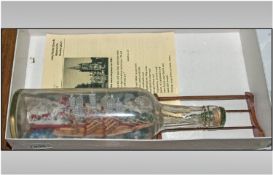 Wartime Boat and Bottle, measures 11.5`` in Width.