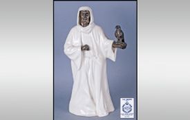 Minton Porcelain & Bronze Figure `The Sheik` M,5.3. Stands 10`` in height. Excellent condition.