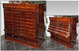 A Large & Impressive Early Victorian Museum Cabinet in unrestored condition. removed from the same