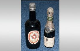 Small Champagne Bottle `Henry Goulet Reims` together with a bottle of `King`s Ale` 1902.