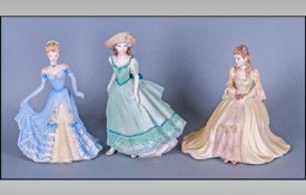 Selection of 3 Coalport Ladies, Comprises, Beaumonde Kate, Beaumonde Angela and Beaumonde Victoria.