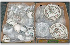 Large Quantity of Indian Tree China Dinner Ware including dinner plates, tureens, assorted jugs,
