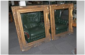 Victorian Large & Impressive Pair Of Good Quality PEriod Frames, A.F Condition. 49x40``