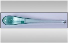 Glass Pestal From A Mortar 14 inches in length.