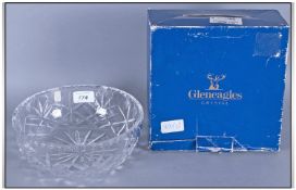 Gleneagles Boxed Crystal Glass Bowl.