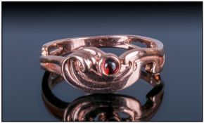 Welsh Clogau 9ct Rose Gold & Ruby Ring, `Tree Of Life` Design. Fully Hallmarked.