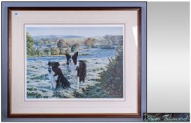 Steven Townsend Limited Edition Coloured Print Titled `The best of Friends`. Framed and Mounted