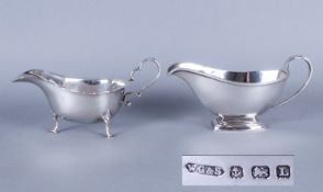 Art Deco Quality Silver Sauce Boat In The Classical Art Deco Lines. Hallmark Birmingham 1935, 3.