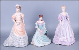 Selection Of Three Coalport Ladies comprising Beaumond Patrice, Beaumond Olivia & Beaumond Laura.