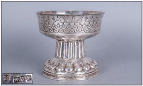 Good Quality Edwardian Silver Replica of `The Tudor Cup` (collection of The Royal Scottish Museum),