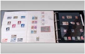 A Very Fine Collection Of GB Stamps From Q.V To Q.E II In Two Albums. There are some good Q.V to