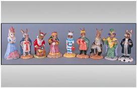 Royal Doulton Collection Of Bunnykins, 9 in total. 1 Mystic Bunnykins, DB 197, 2. Lawyer