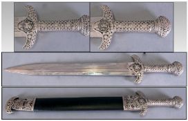 Gladiator Replica Sword & Sheaf with stainless steel blade. Excellent condition. 20" in length.