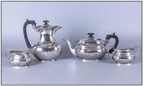 Mappin & Webb Princes Plate 4 Piece Tea And Coffee Service. Comprises teapot, coffee pot, milk and