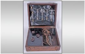 Vio Ray Early 20th Century Cased Electric Shock Therapy Machine. Number H7993, with original case