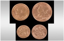 Victorian 1898 Full Sovereign. Together with a 1926 South African half sovereign.