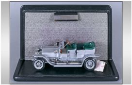 Cased Model Of 1907 Rolls Royce. 'The Silver Ghost'