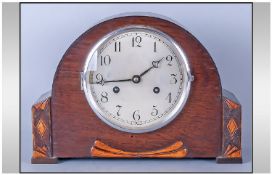 1940's/1950's Striking Mantel Clock, strikes on the hour and half hour. 8 day English movement.