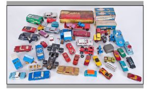 Box Of Assorted Model Cars And Boats. To include 5 boxed German Tin Plate Motorboats, John Player