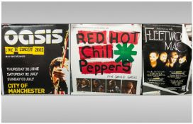 Music Interest. Collection of Three Publicity Posters. Comprising Oasis Live in Concert 2005, City