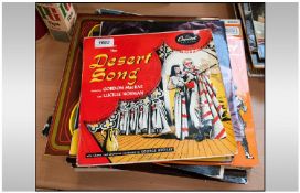 Vinyl LPs Of Famous Musicals including Desert Song, Chu Chu Chow, King's Rhapsody, Oklahoma, South