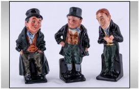 Three Doulton Ceramic Figures from the Dickens Ware Series comprising Bill Sykes, Uriah Heep and The