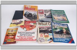 Motoring Interest. Collection of various magazines and books to include Classic Cars May 1993 issue,