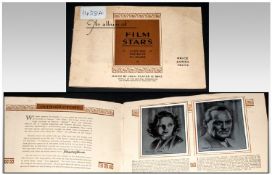 John Player Album of Film Stars 25 Large Silver / Black Plates